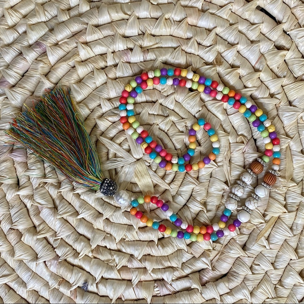 Boho Bead Necklace - Picture 3 of 9